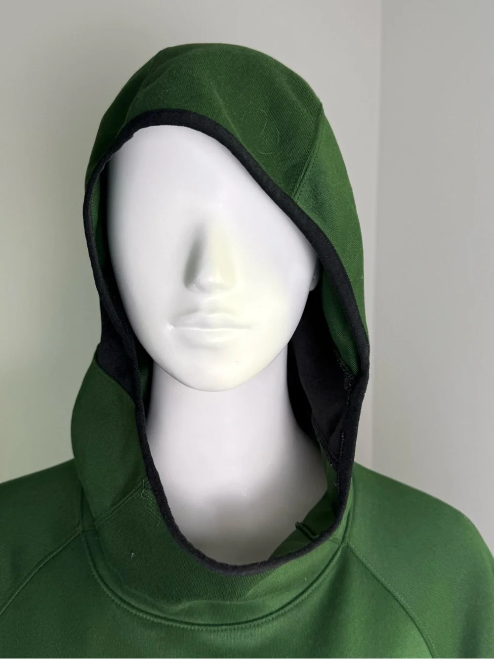 Nike Men’s Dark Green Crewneck Pullover with Black Swoosh